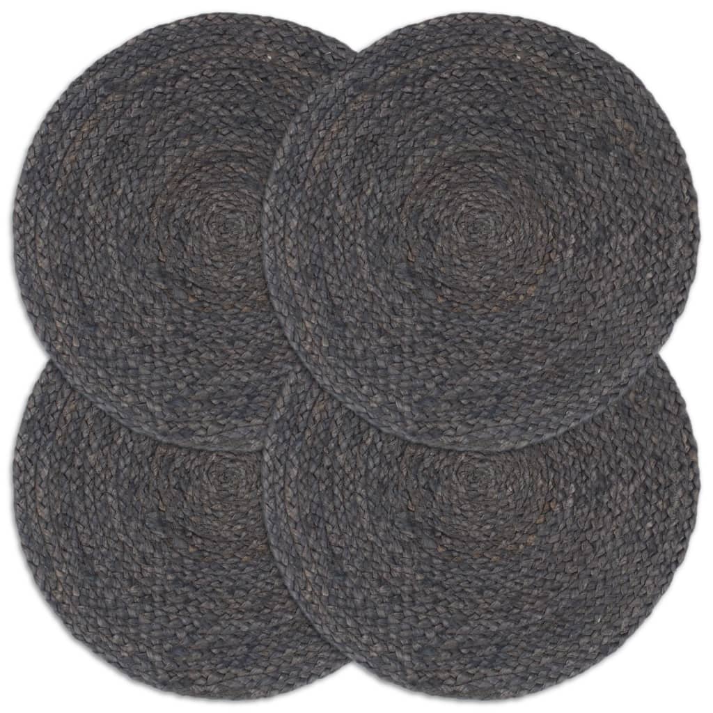 Placemats 4 Pcs Plain 38 Cm Round