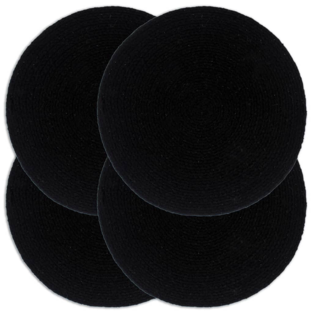Placemats 4 Pcs Plain 38 Cm Round
