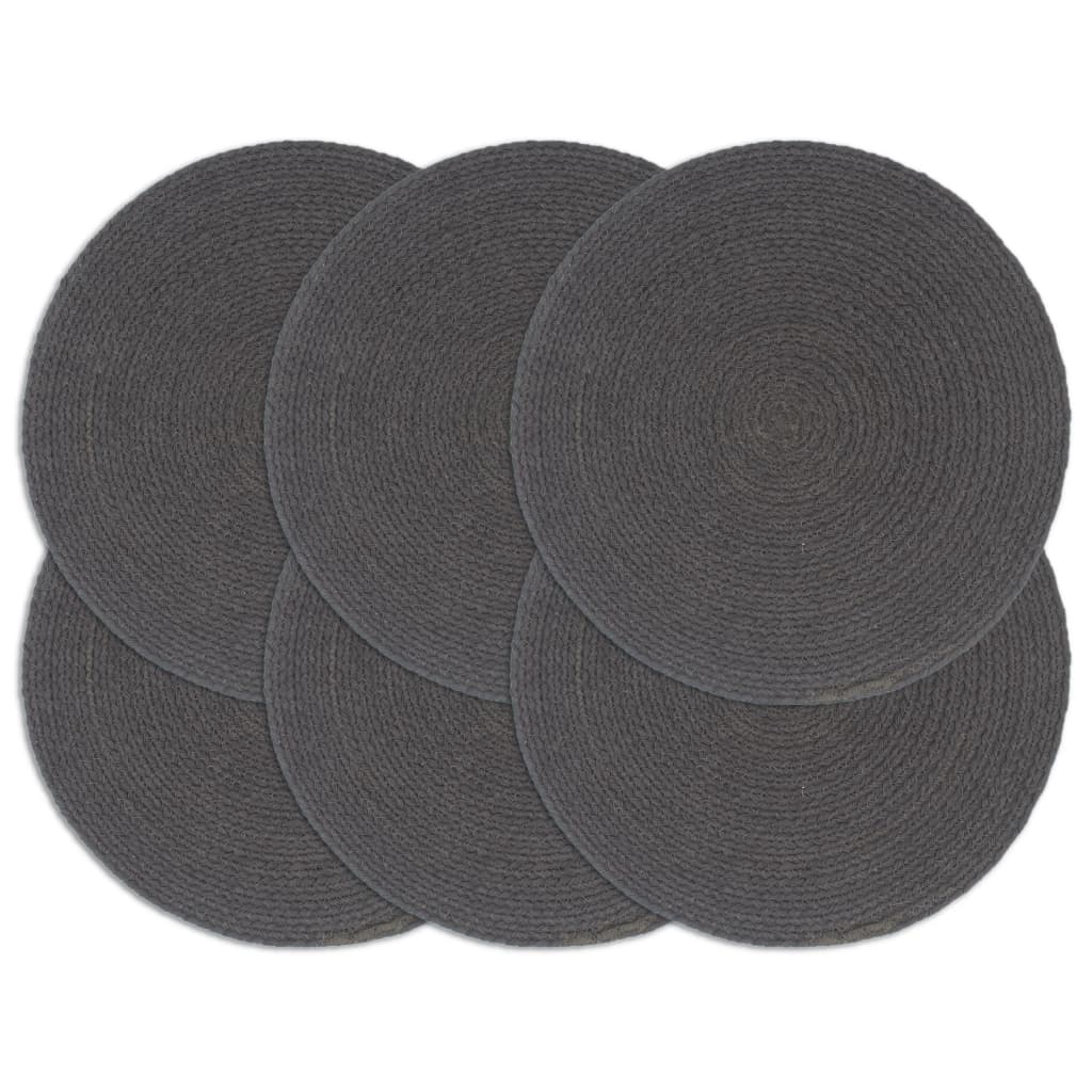 Placemats 4 Pcs Plain 38 Cm Round