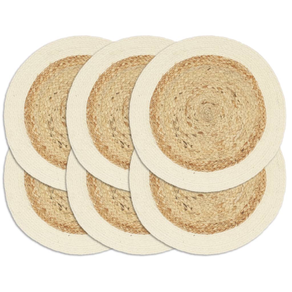 Placemats 4 Pcs Plain 38 Cm Round