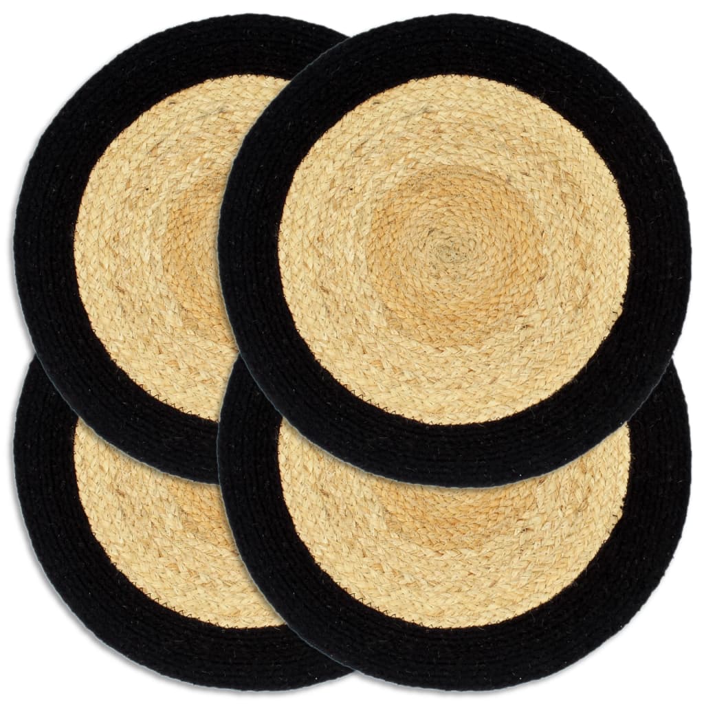 Placemats 4 Pcs Plain 38 Cm Round