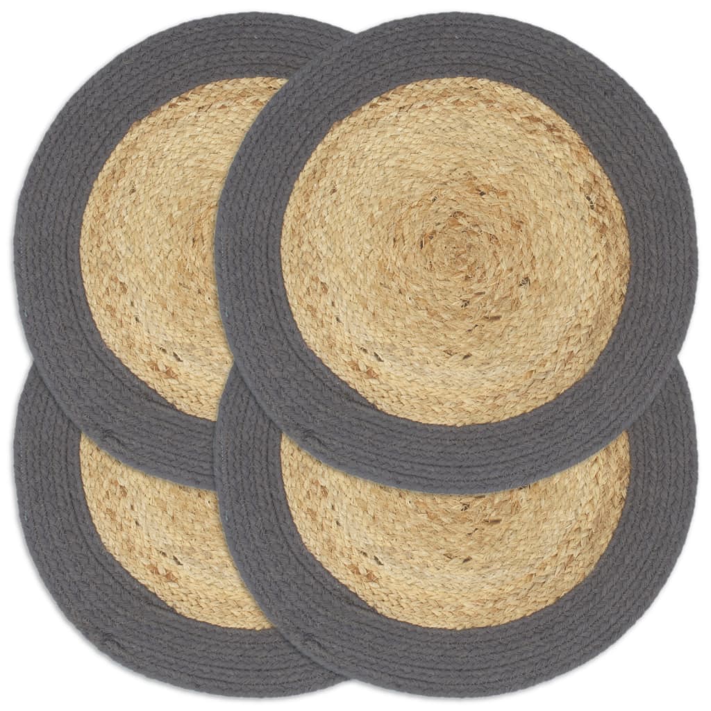 Placemats 4 Pcs Plain 38 Cm Round