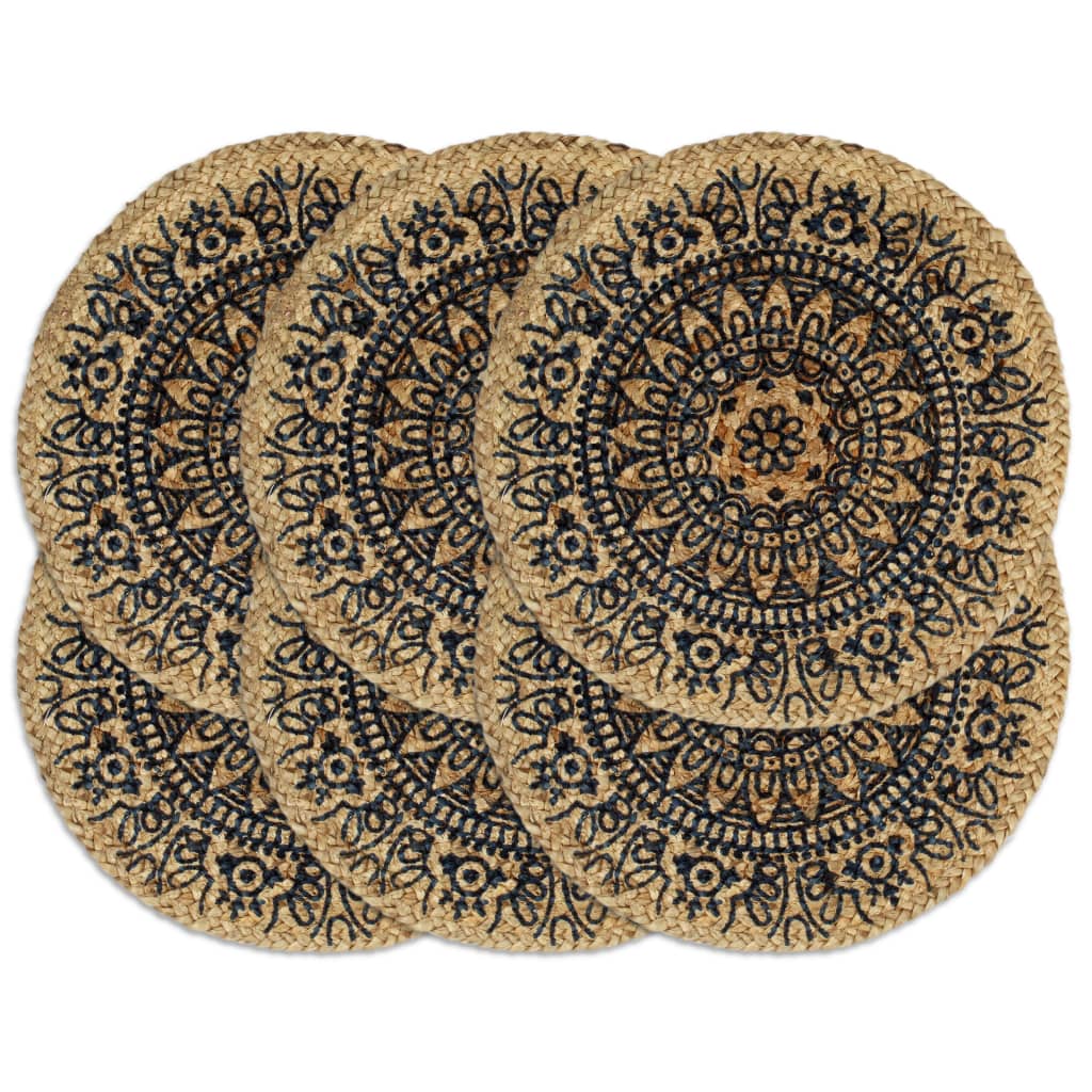 Placemats 4 Pcs Plain 38 Cm Round