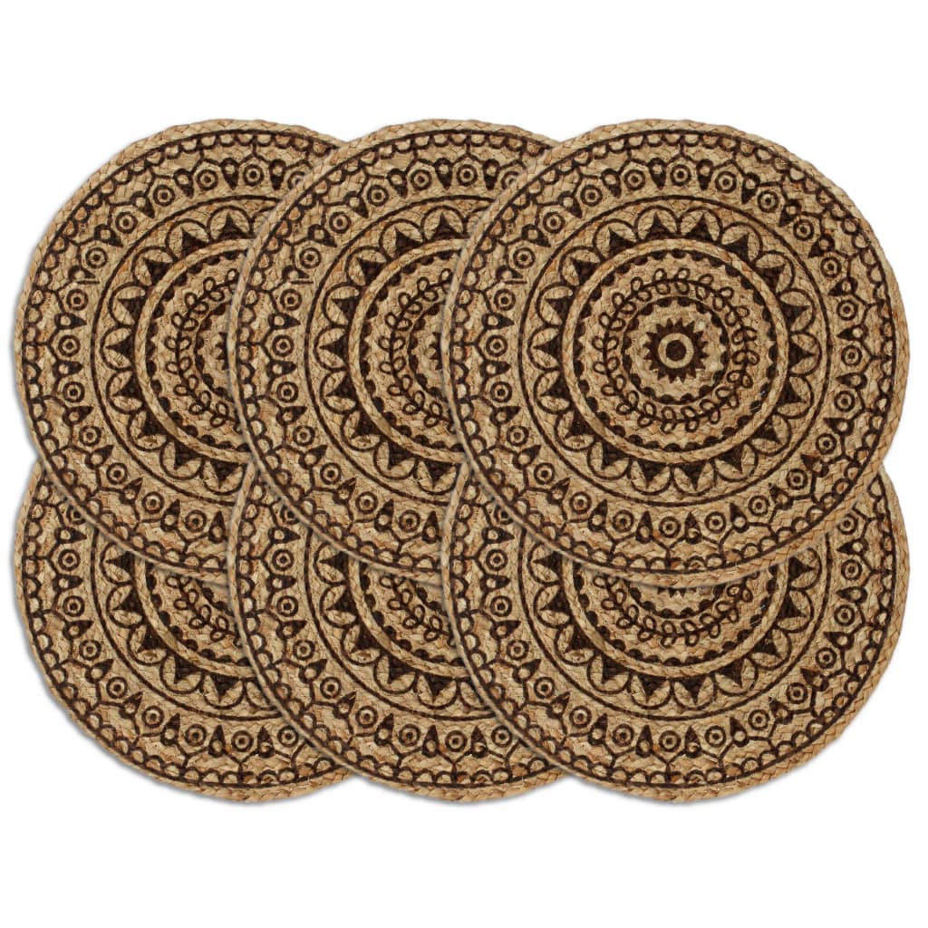 Placemats 4 Pcs Plain 38 Cm Round