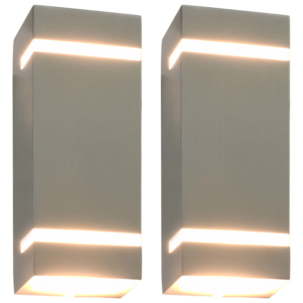 Outdoor Wall Lights 2 Pcs 35 W Rectangular