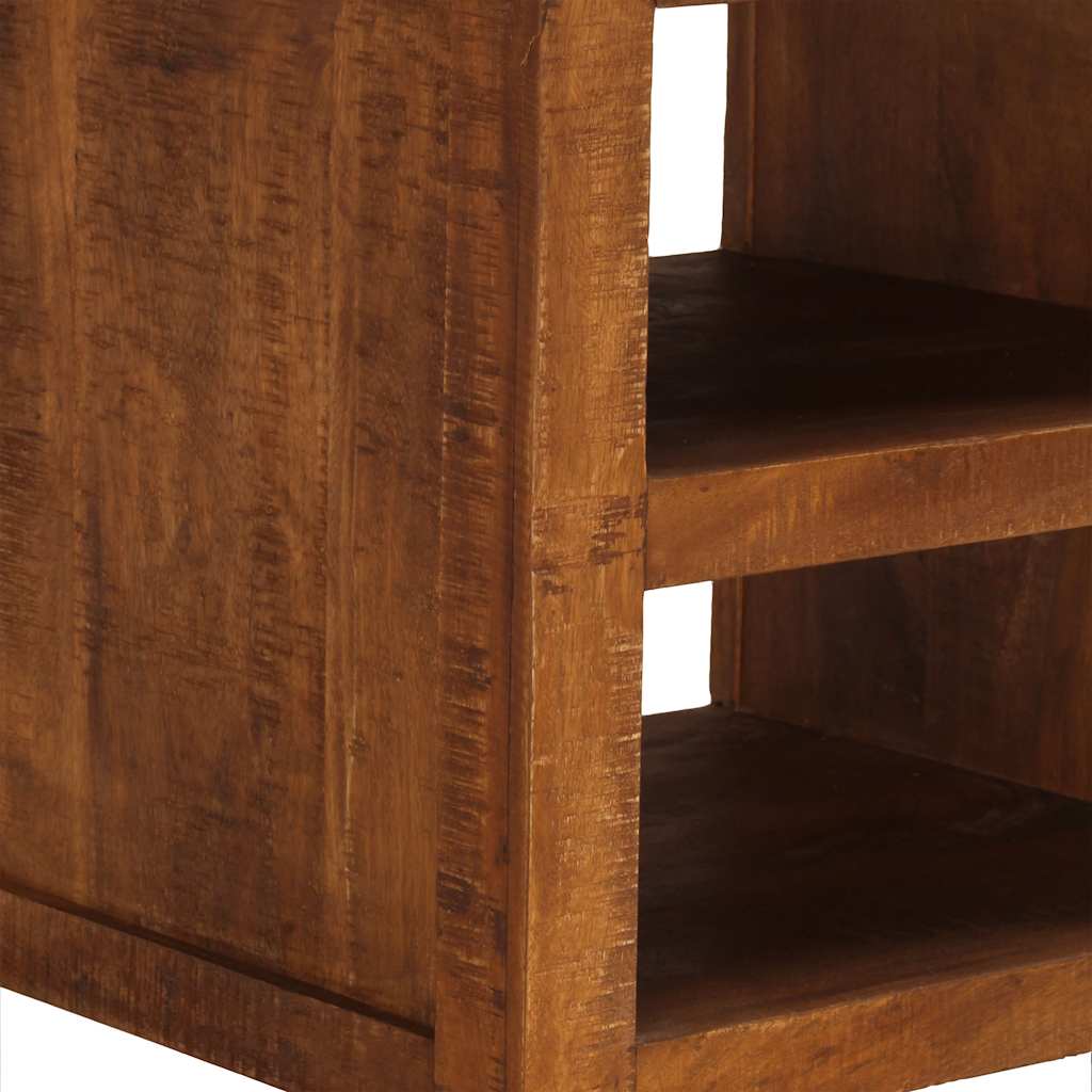 Coffee Table With 2 Drawers 90X40X50 Cm Solid Mango Wood