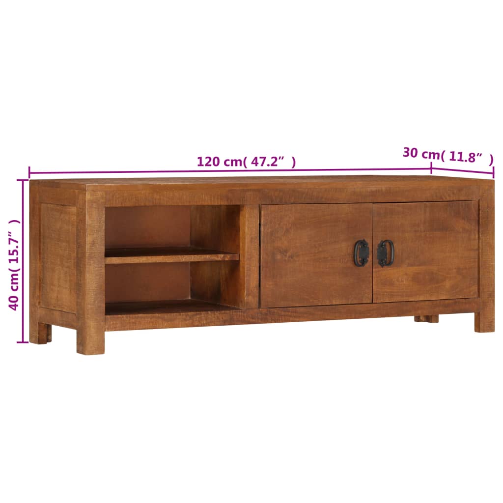 Tv Cabinet Solid Mango Wood
