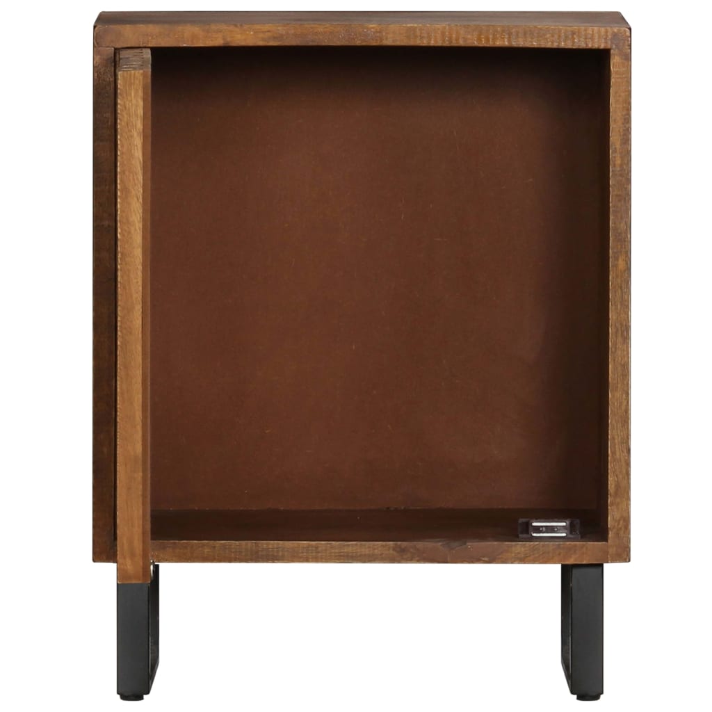 Bedside Cabinet 40X30X50 Cm Solid Mango Wood