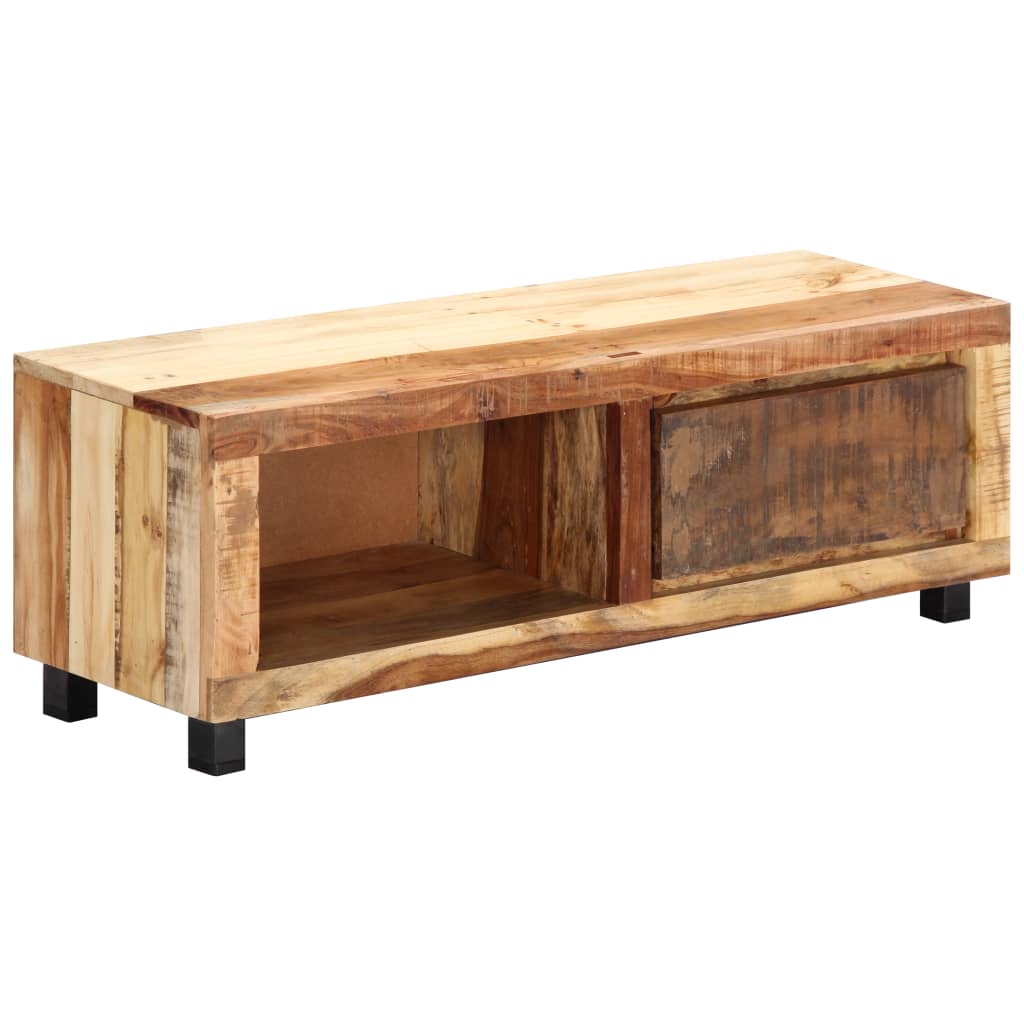 Tv Cabinet 100X30X33 Cm Solid Reclaimed Wood