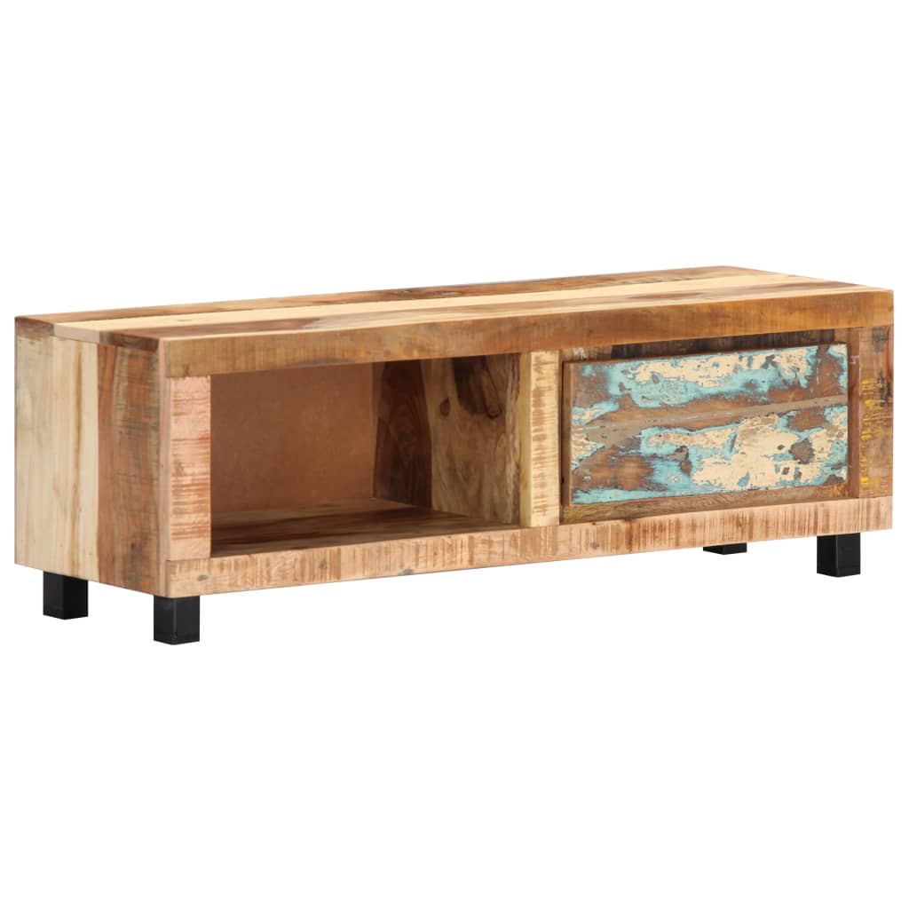Tv Cabinet 100X30X33 Cm Solid Reclaimed Wood