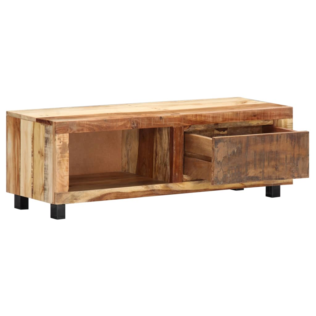 Tv Cabinet 100X30X33 Cm Solid Reclaimed Wood
