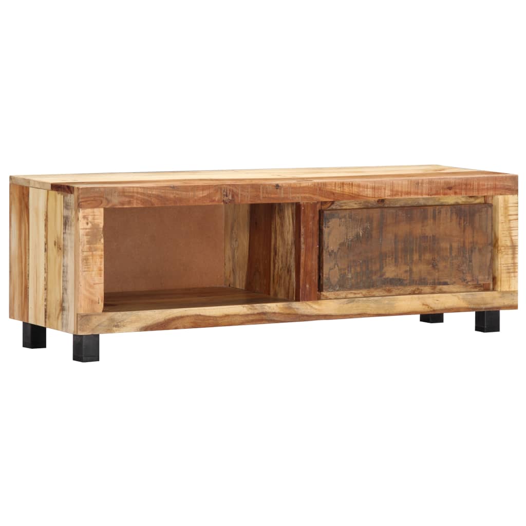 Tv Cabinet 100X30X33 Cm Solid Reclaimed Wood