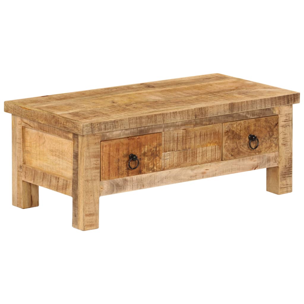 Coffee Table 90X45X35 Cm Solid Mango Wood