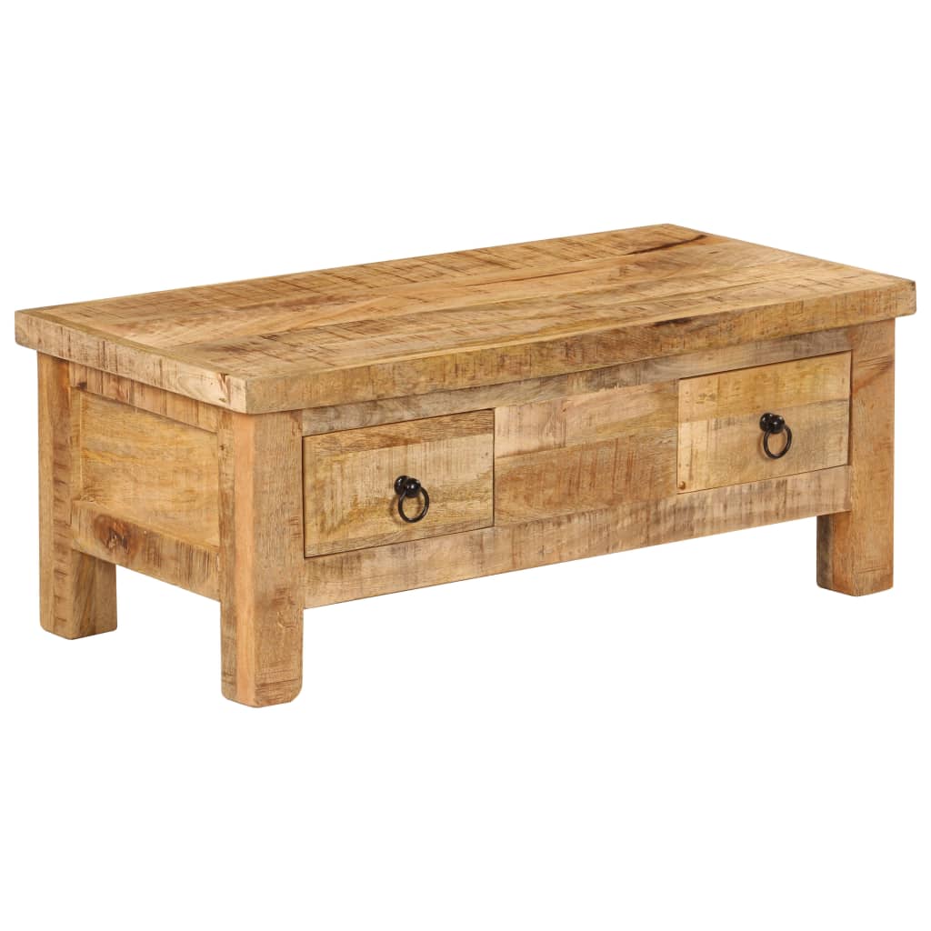 Coffee Table 90X45X35 Cm Solid Mango Wood