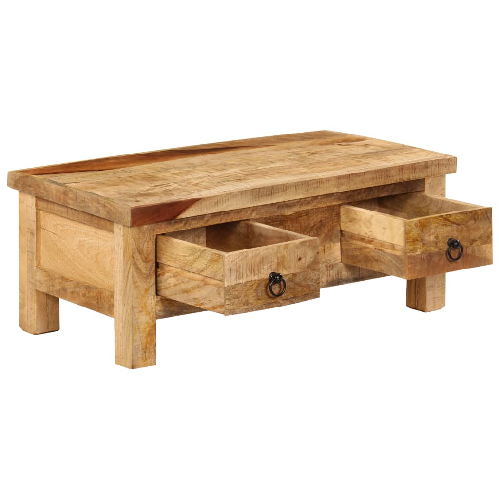 Coffee Table 90X45X35 Cm Solid Mango Wood