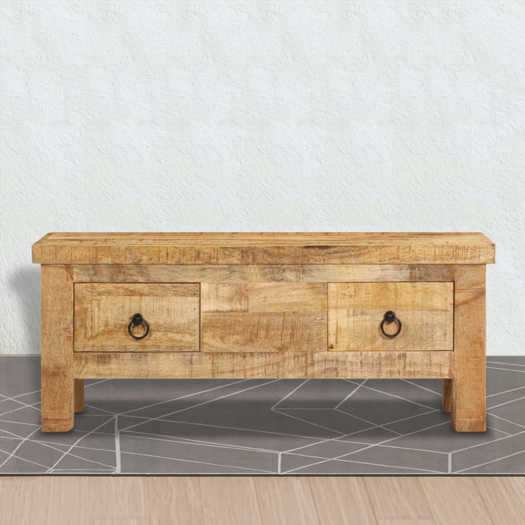 Coffee Table 90X45X35 Cm Solid Mango Wood