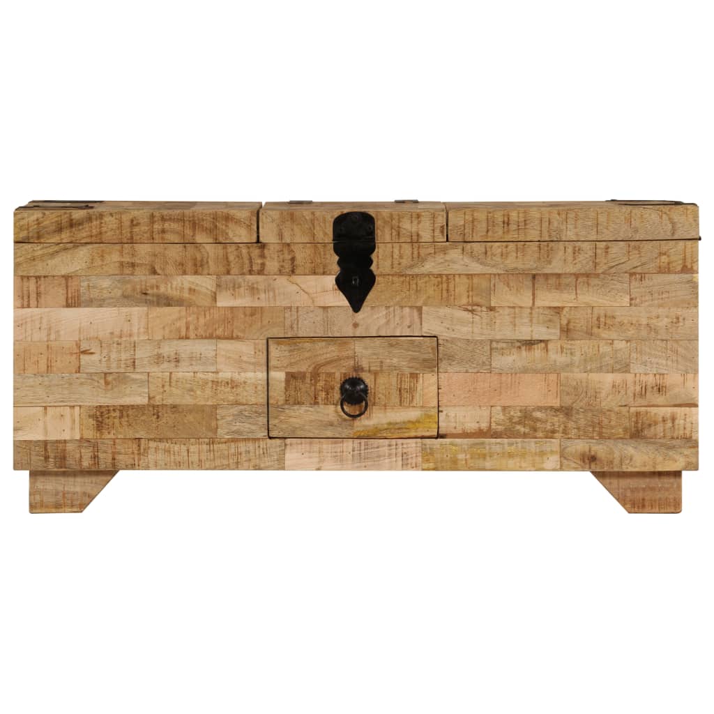 Coffee Table Solid Mango Wood 80X40X35 Cm