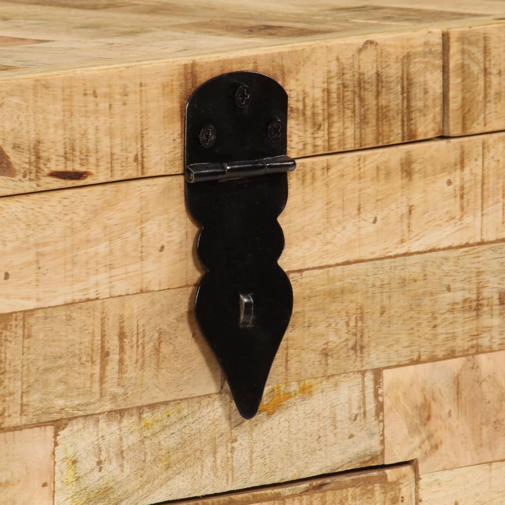 Coffee Table Solid Mango Wood 80X40X35 Cm