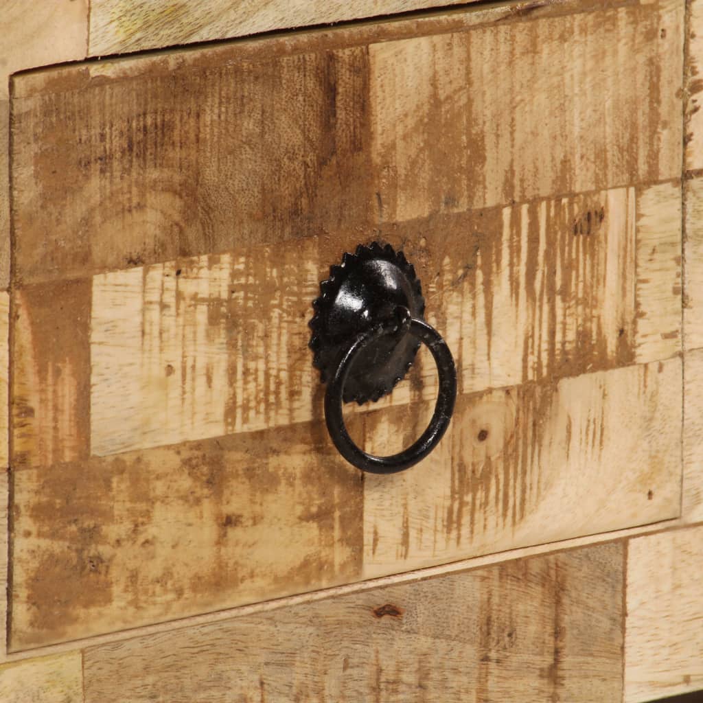 Coffee Table Solid Mango Wood 80X40X35 Cm