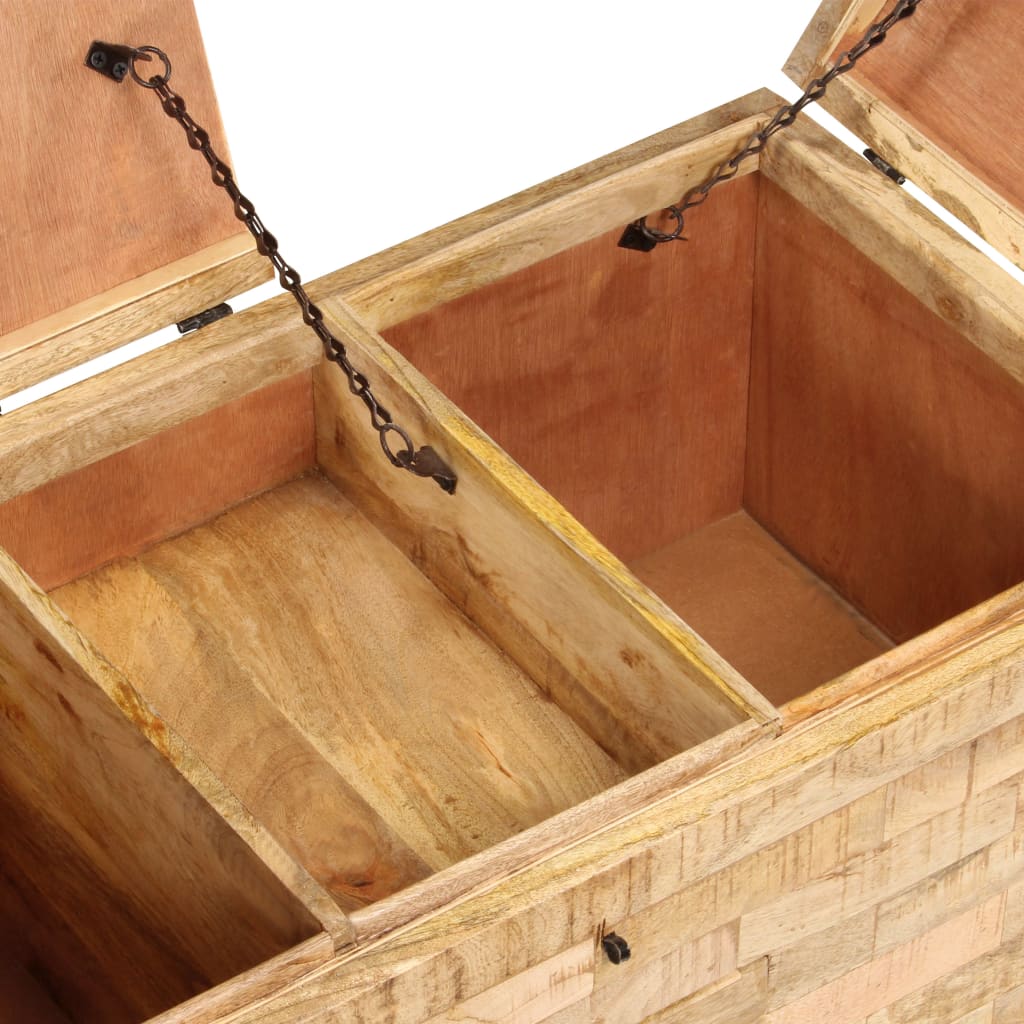 Coffee Table Solid Mango Wood 80X40X35 Cm