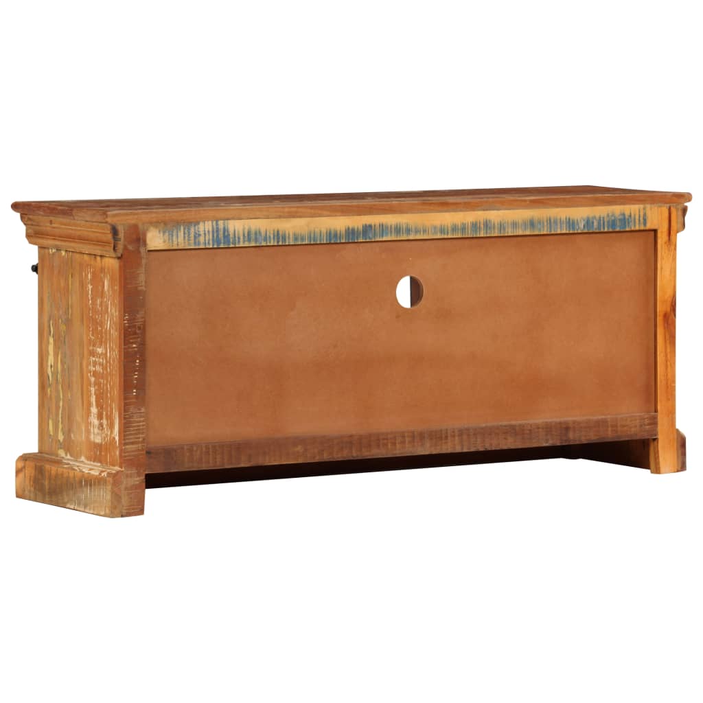 Tv Cabinet 110X30X45 Cm Solid Reclaimed Wood