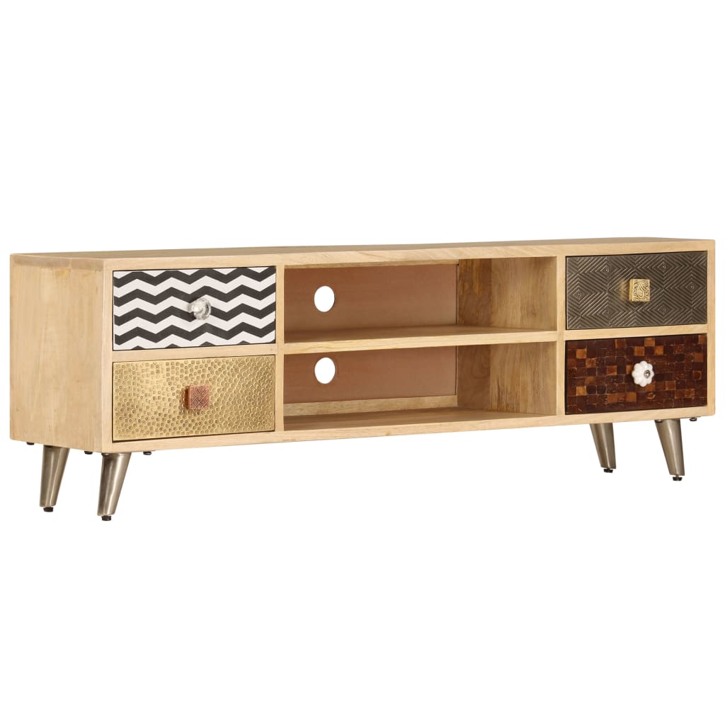 Tv Cabinet 120X30X40 Cm Solid Mango Wood