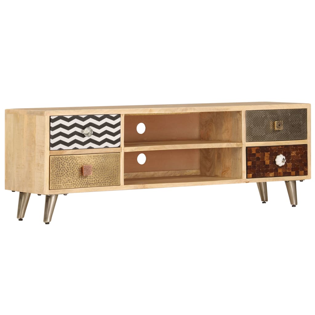 Tv Cabinet 120X30X40 Cm Solid Mango Wood