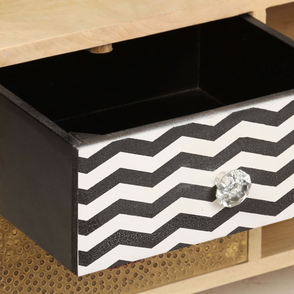 Tv Cabinet 120X30X40 Cm Solid Mango Wood