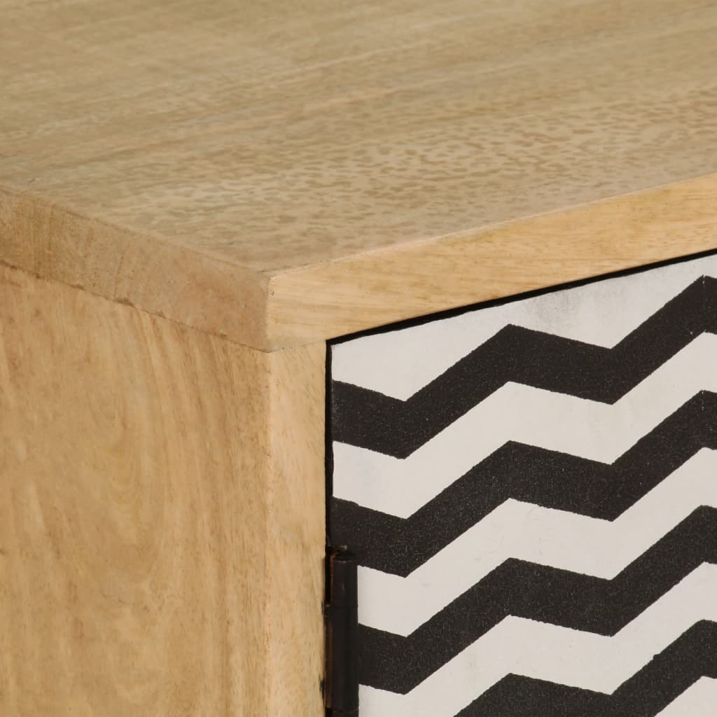 Sideboard 120X30X75 Cm Solid Mango Wood