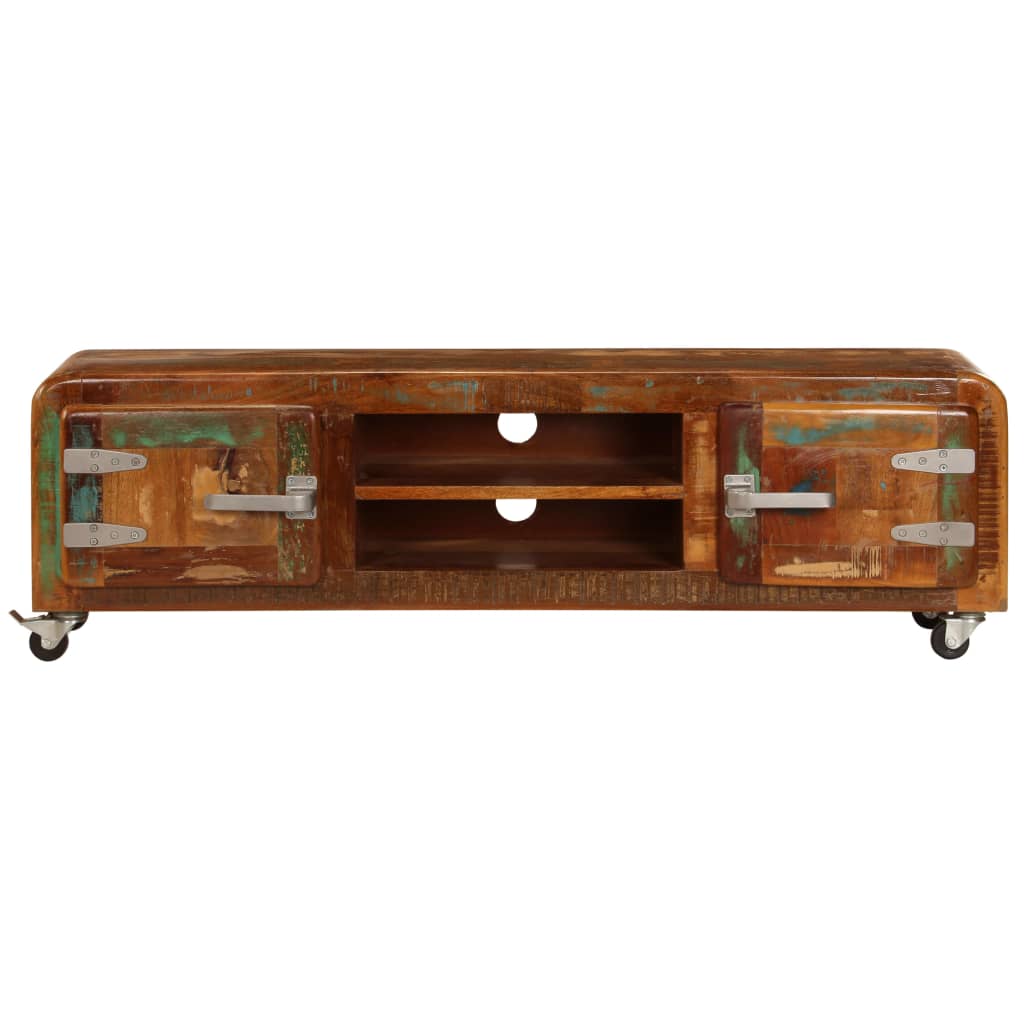 Tv Cabinet 120X30X36 Cm Solid Reclaimed Wood