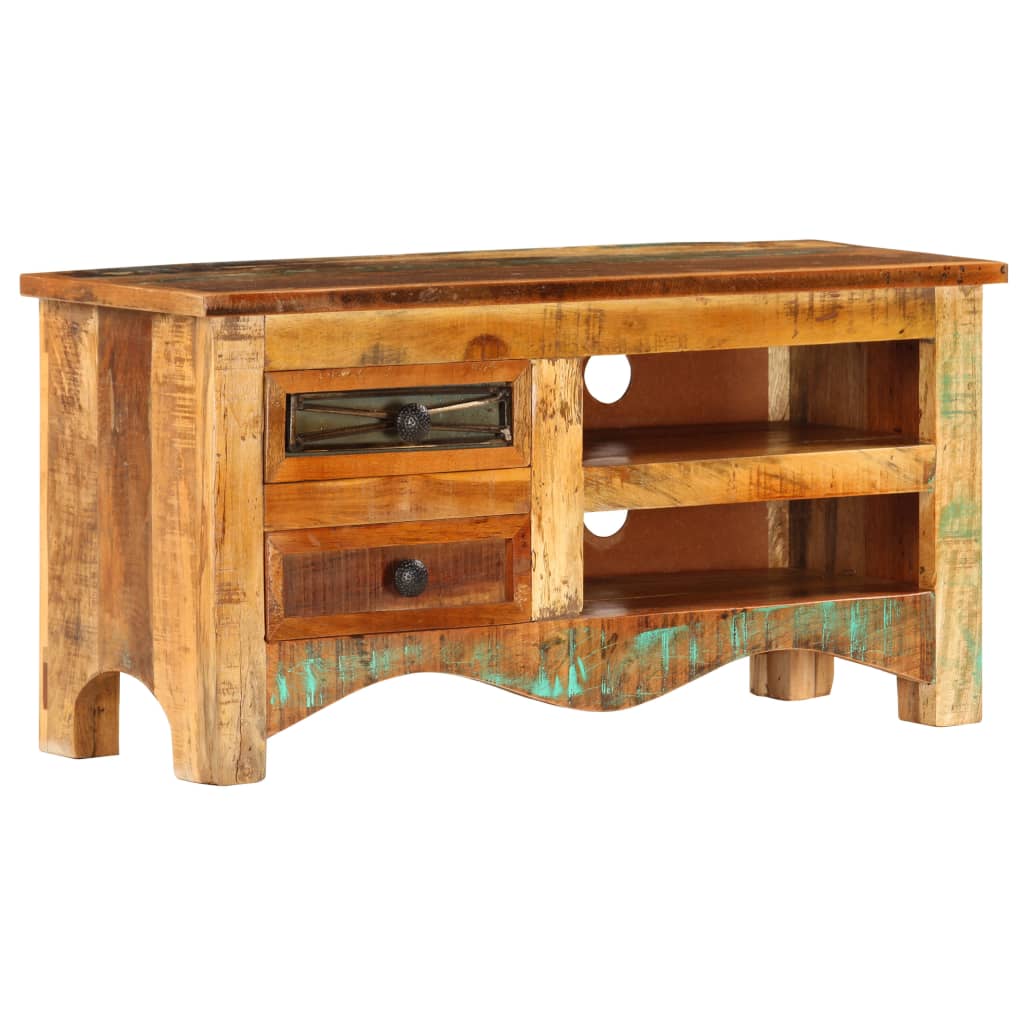 Tv Cabinet 80X30X40 Cm Solid Reclaimed Wood