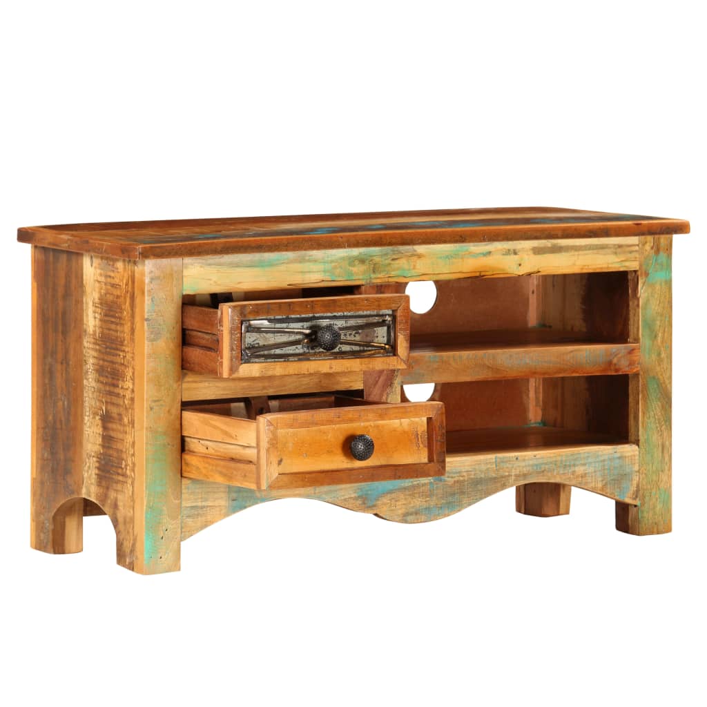 Tv Cabinet 80X30X40 Cm Solid Reclaimed Wood