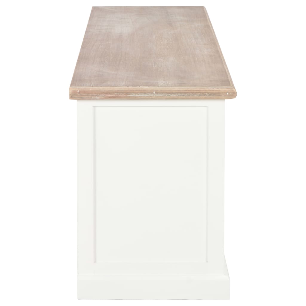 Tv Cabinet White 120X30X40 Cm Wood