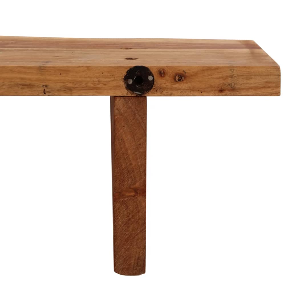 Wall Shelves 2 Pcs Solid Acacia Wood