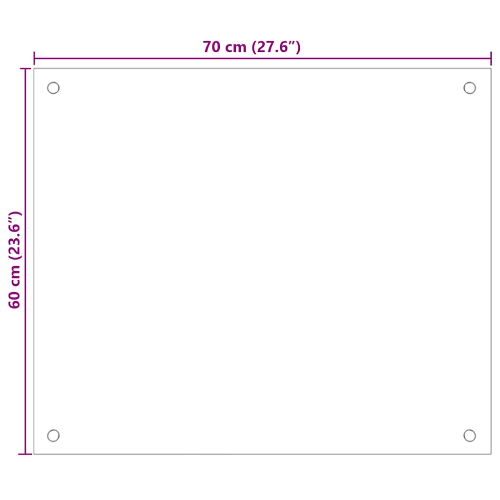 Kitchen Backsplash Tempered Glass