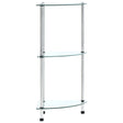 Shelf 30X30X67 Cm Tempered Glass