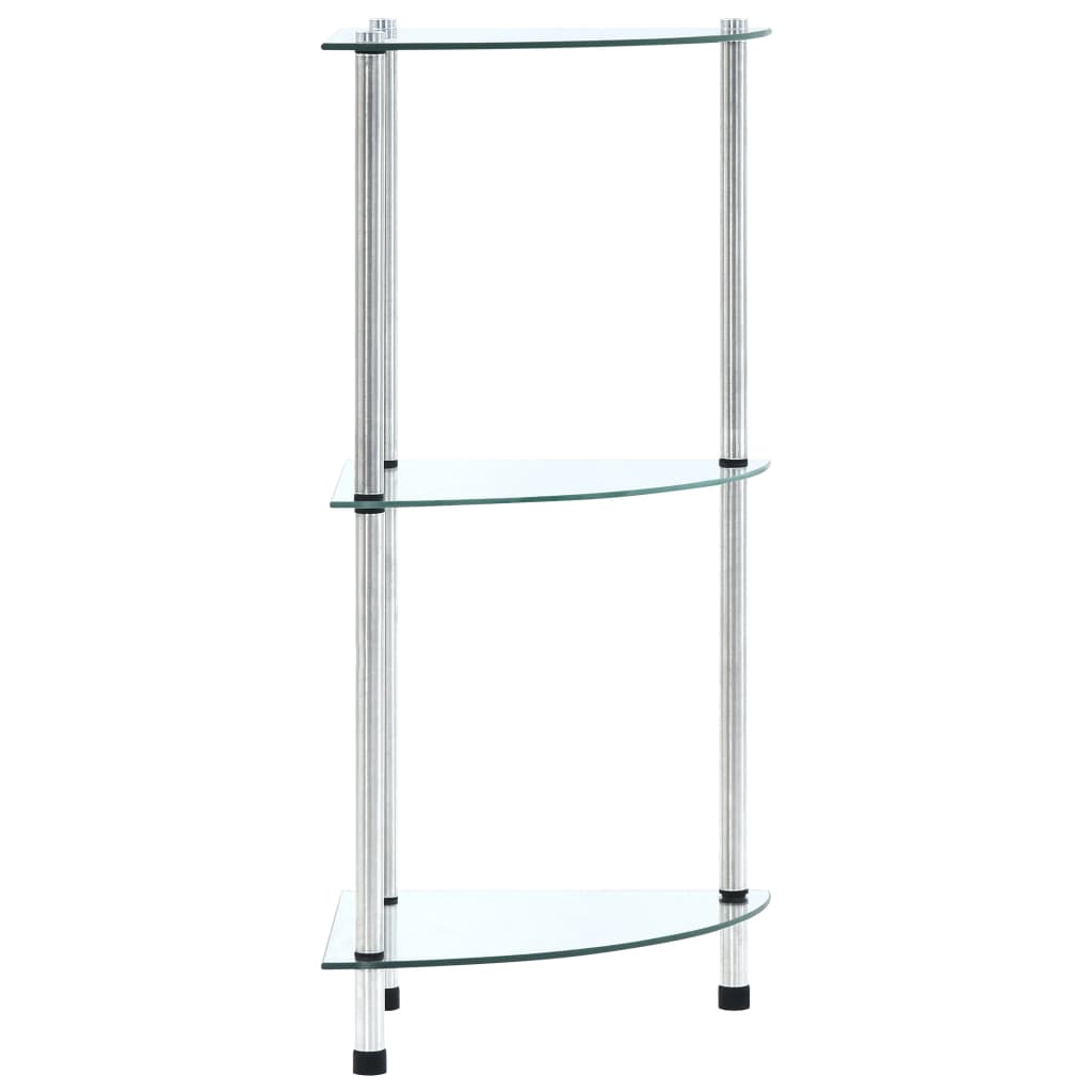 Shelf 30X30X67 Cm Tempered Glass