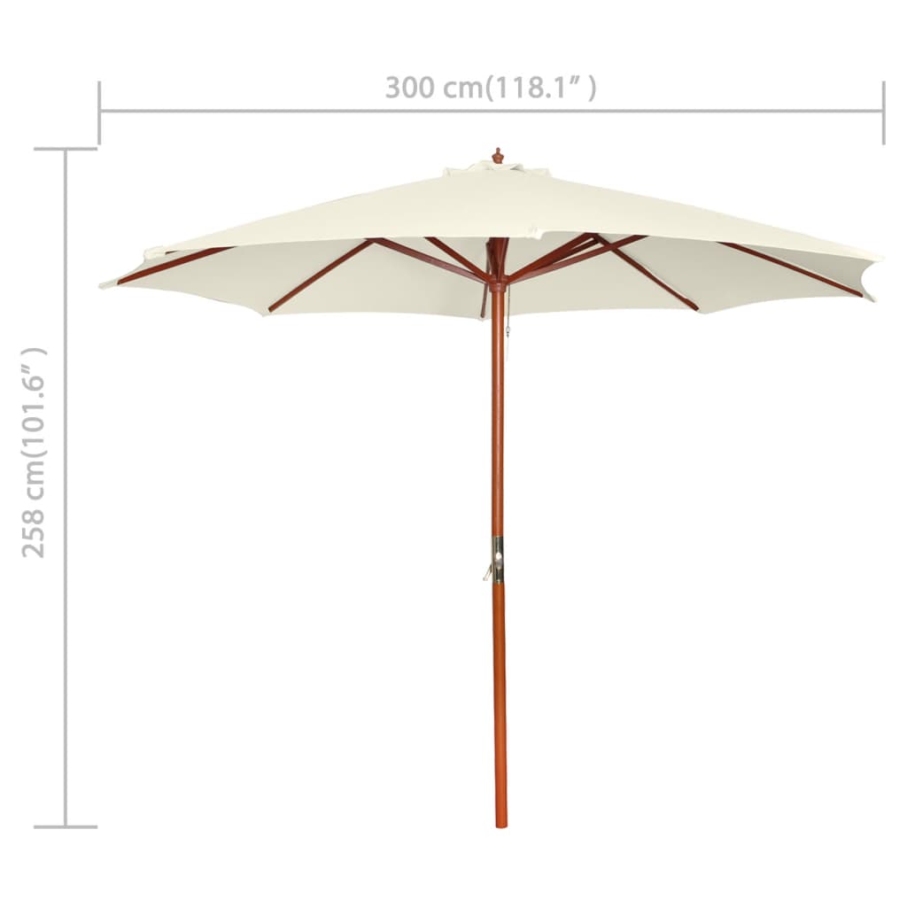 Garden Parasol 300X258 Cm