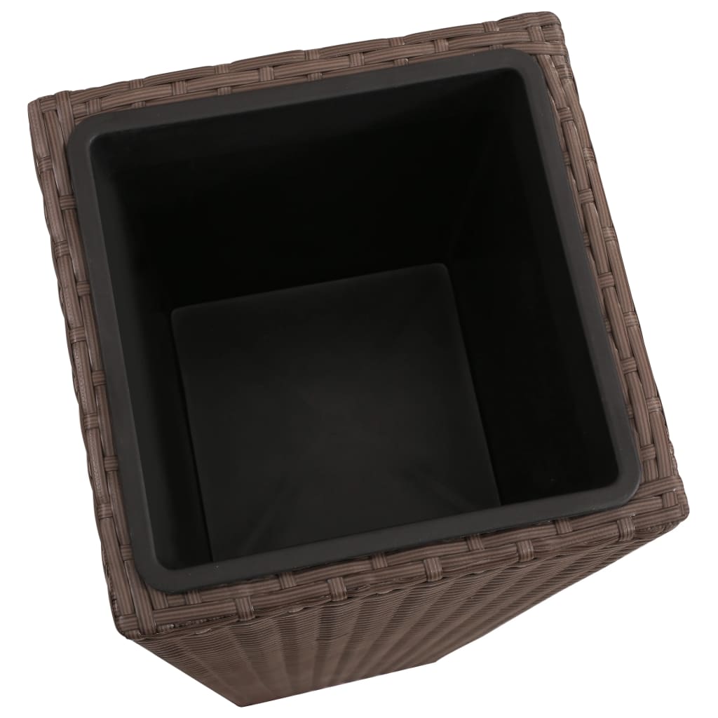 Garden Raised Beds 3 Pcs Poly Rattan