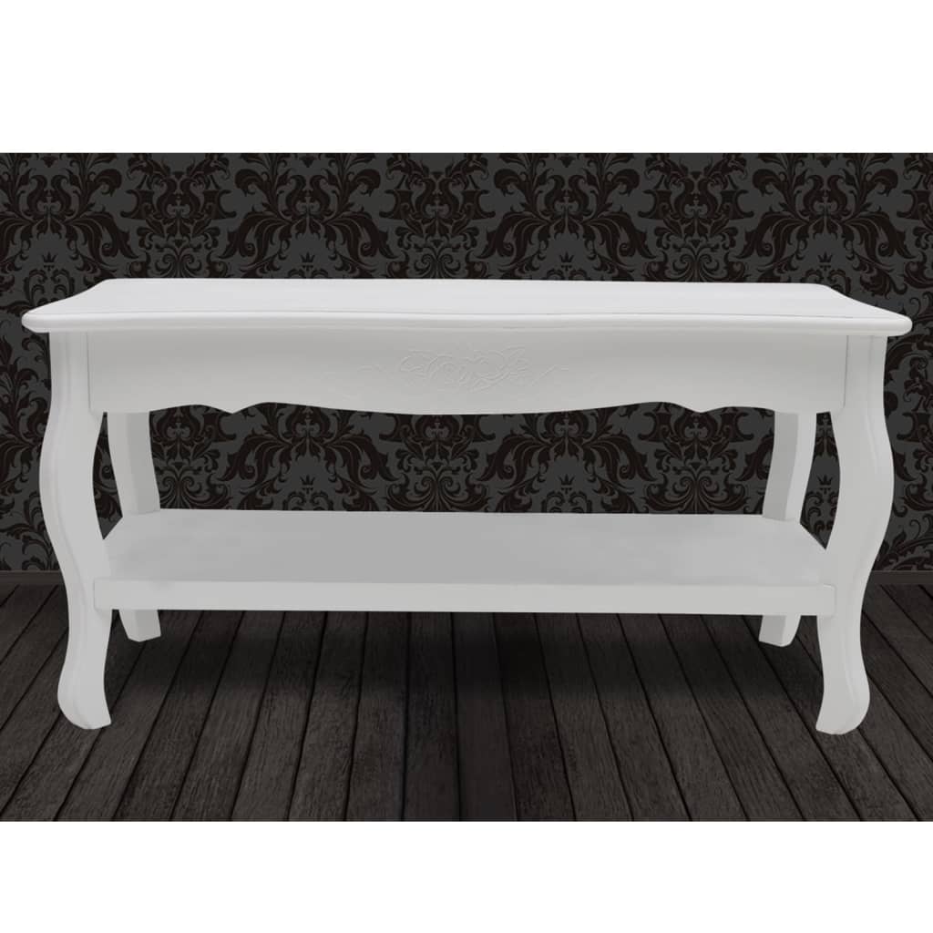 Coffee Table 2 Tiers Mdf White
