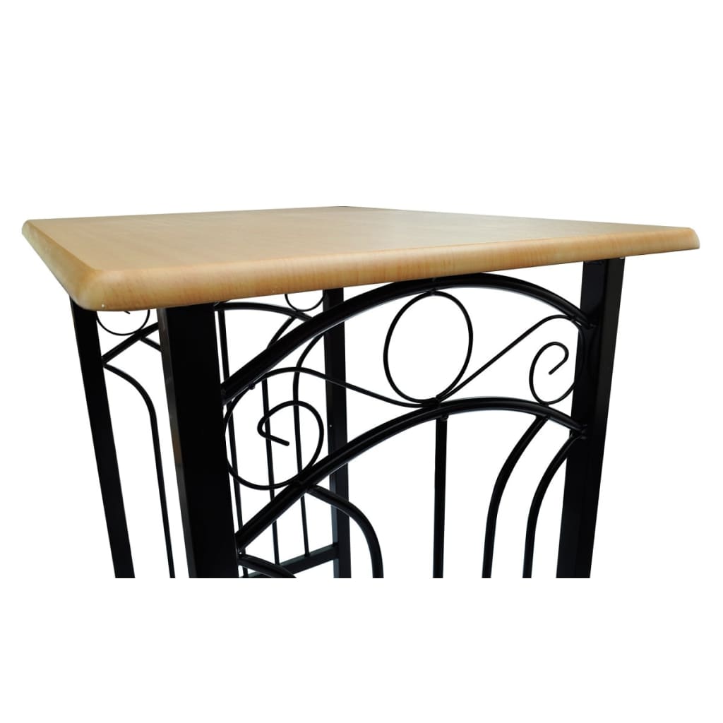 Breakfast/Dinner Table Dining Set Mdf With Black