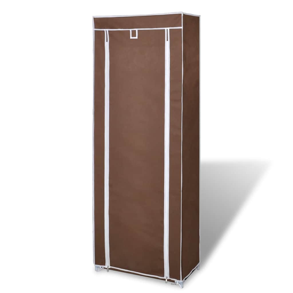 Fabric Shoe Cabinet With Cover 162 X 57 X 29 Cm