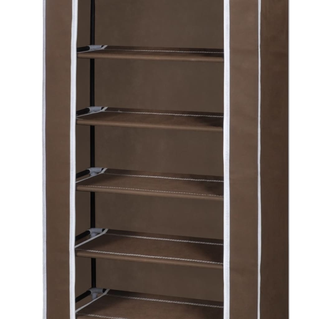 Fabric Shoe Cabinet With Cover 162 X 57 X 29 Cm