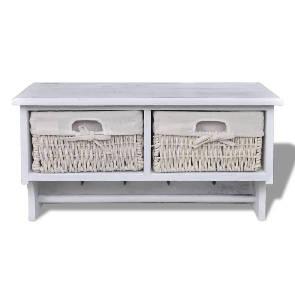 Wall Shelf 60X23.5X33 Cm Paulownia Wood