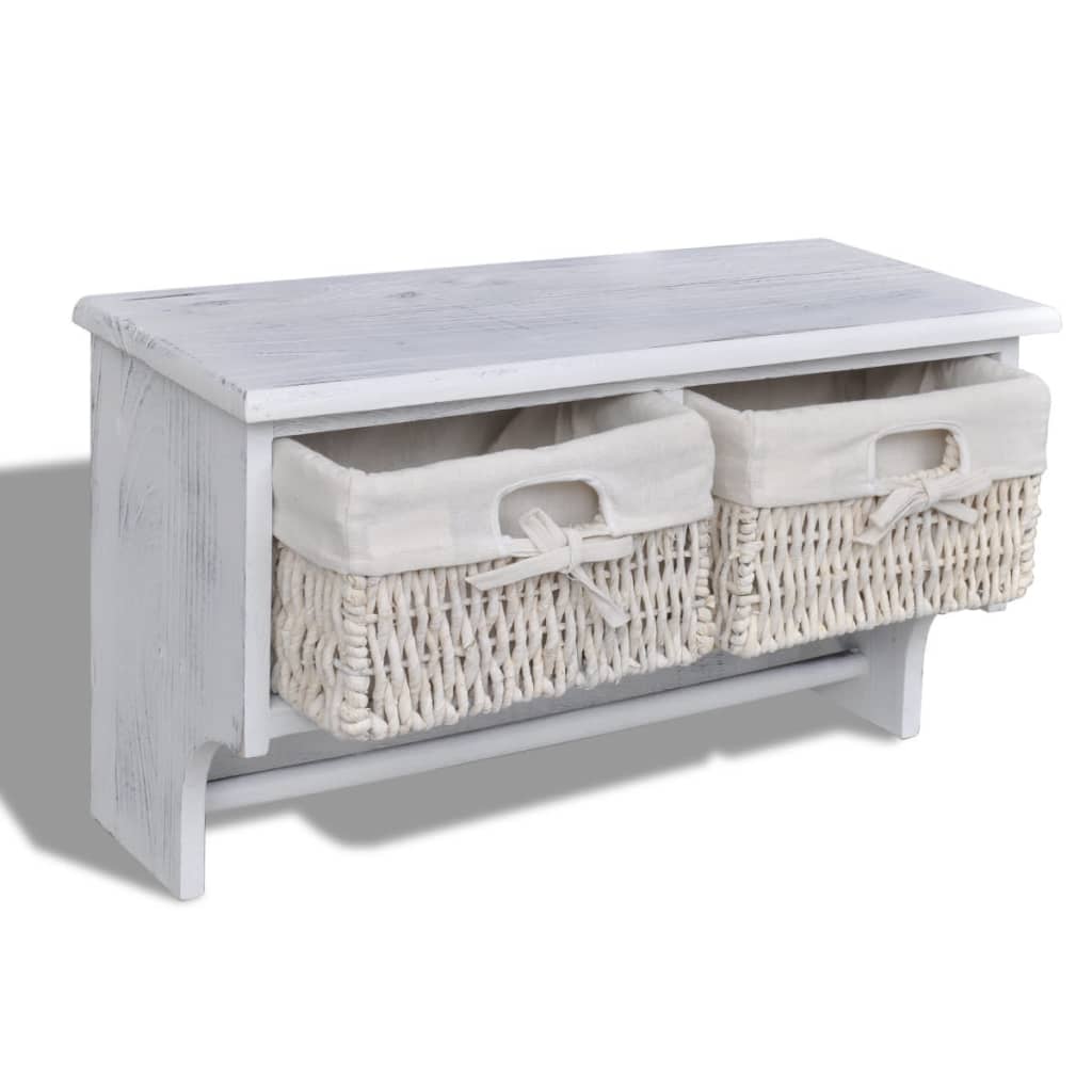 Wall Shelf 60X23.5X33 Cm Paulownia Wood