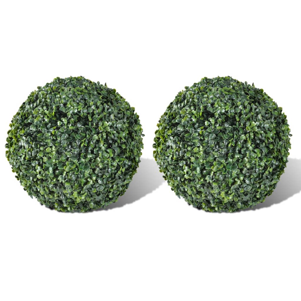Boxwood Ball Artificial Leaf Topiary Ball 2 Pcs