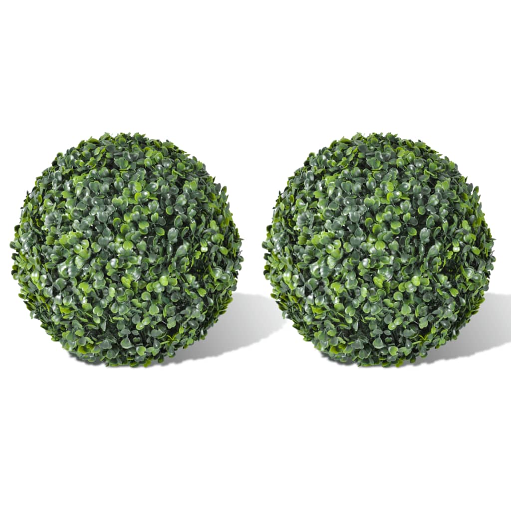 Boxwood Ball Artificial Leaf Topiary Ball 2 Pcs