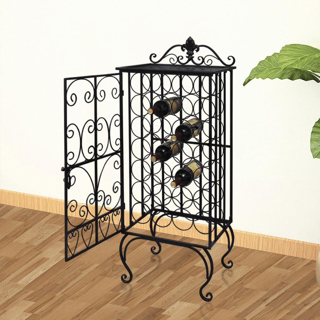 Wine Rack For 28 Bottles Metal
