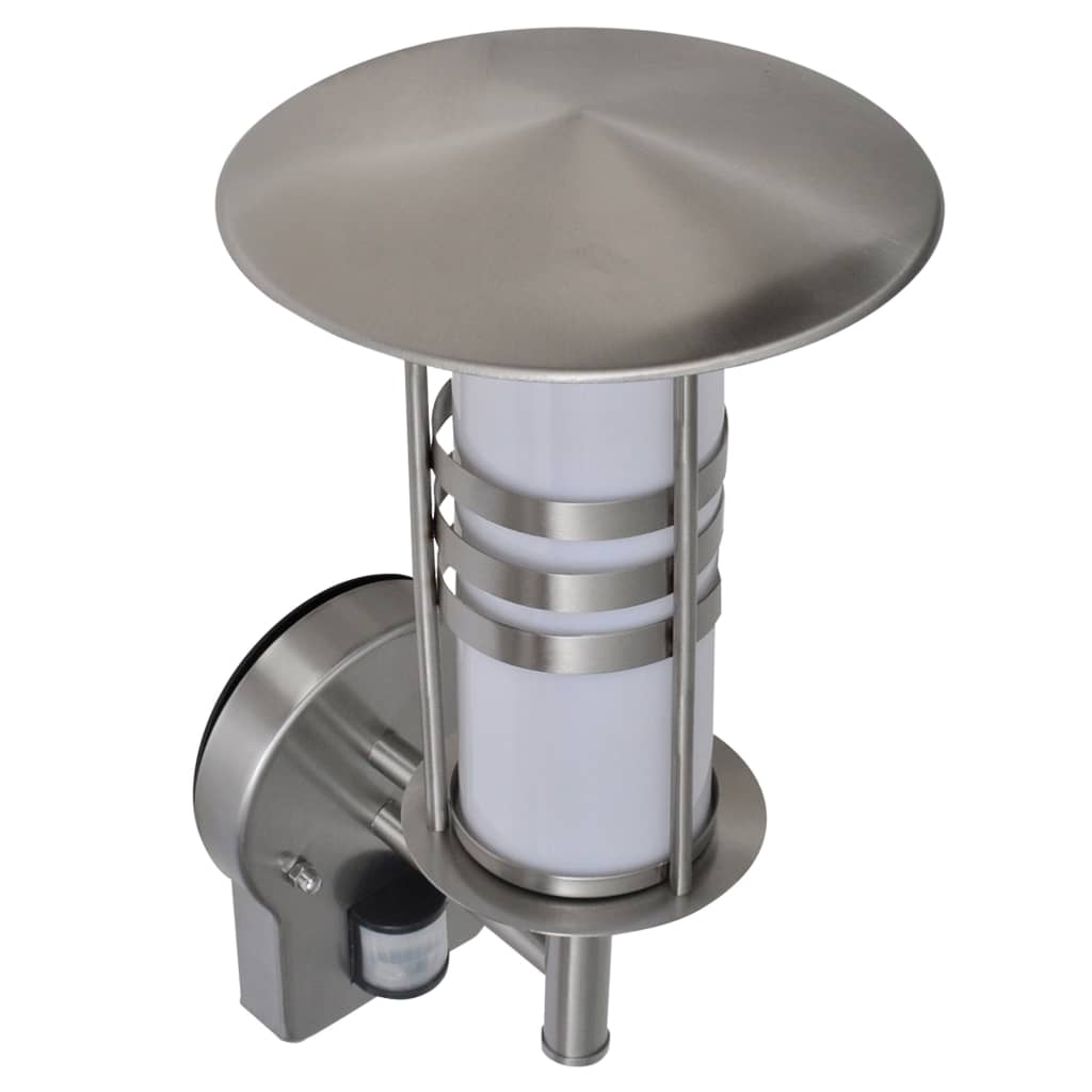 Wall Lamp Stainless Steel Pagoda Shape With Sensor