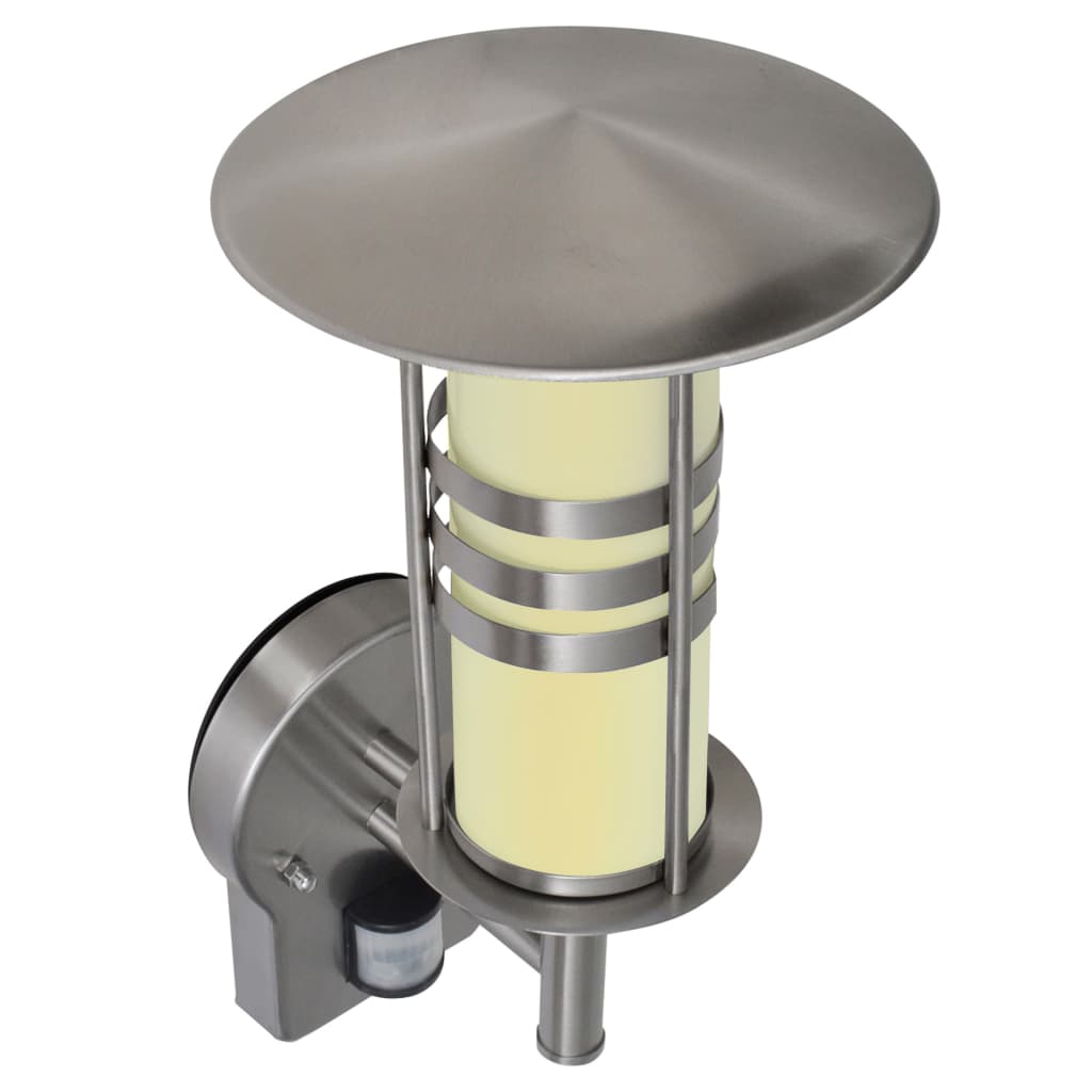 Wall Lamp Stainless Steel Pagoda Shape With Sensor